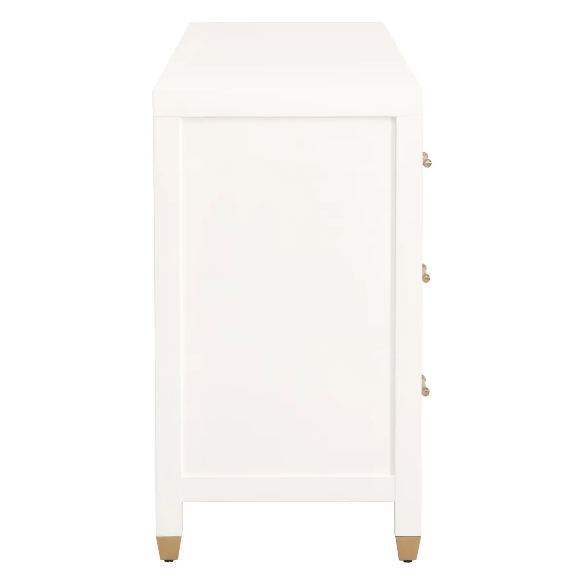 Essentials For Living Stella 6-Drawer Double Dresser ~ Matte White - Image 4