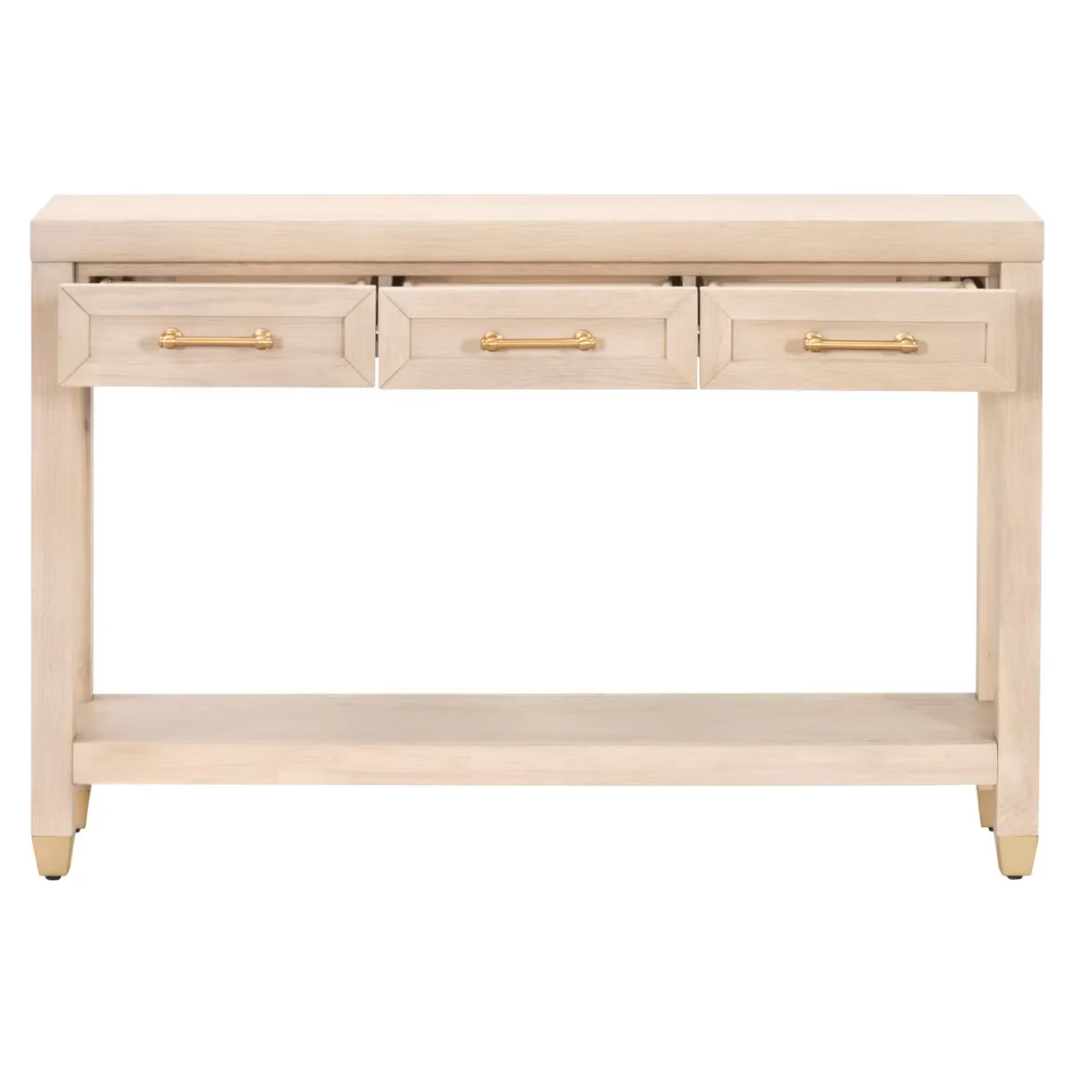 Essentials For Living Stella Narrow Console Table ~ Light Honey Oak - Image 2