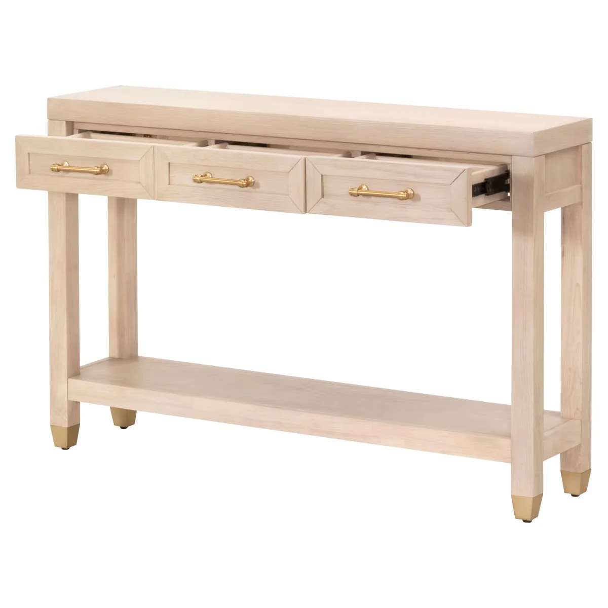Essentials For Living Stella Narrow Console Table ~ Light Honey Oak - Image 4