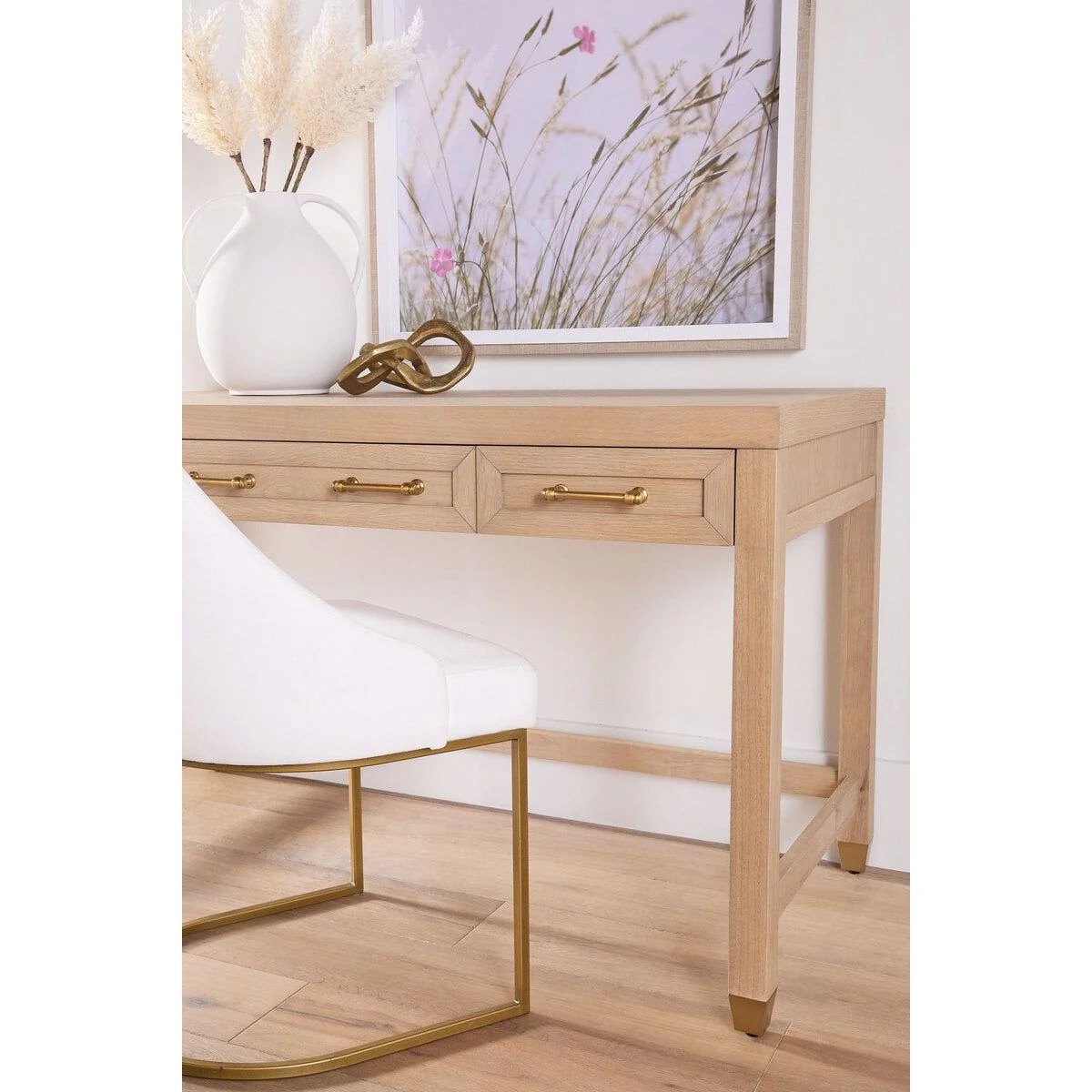 Essentials For Living Stella Desk ~ Light Honey Oak - Image 13