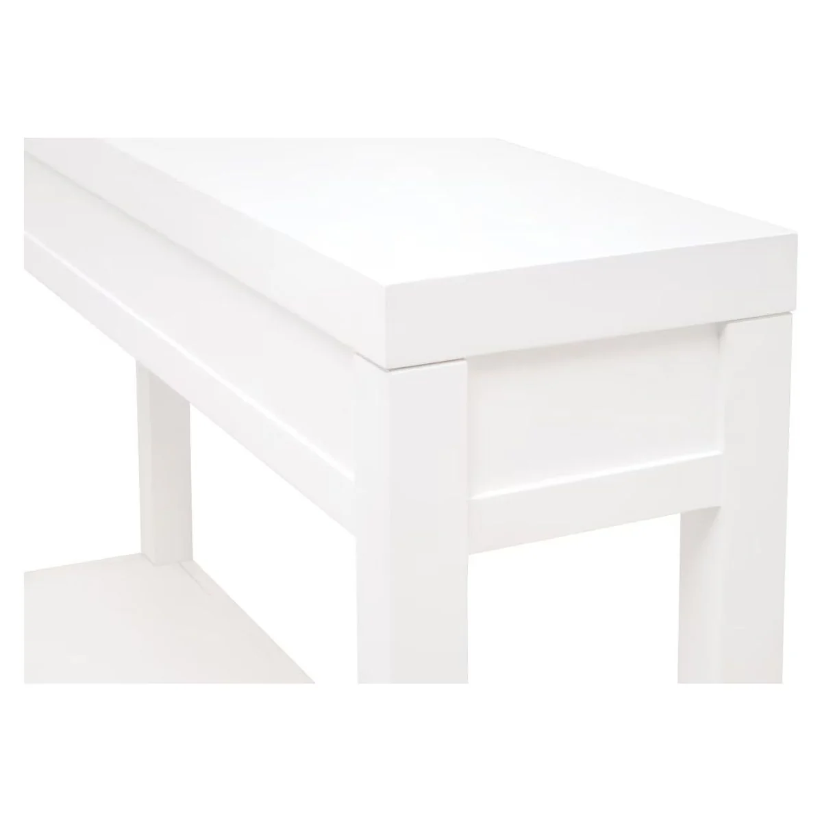 Essentials For Living Stella Narrow Console Table ~ Matte White - Image 7