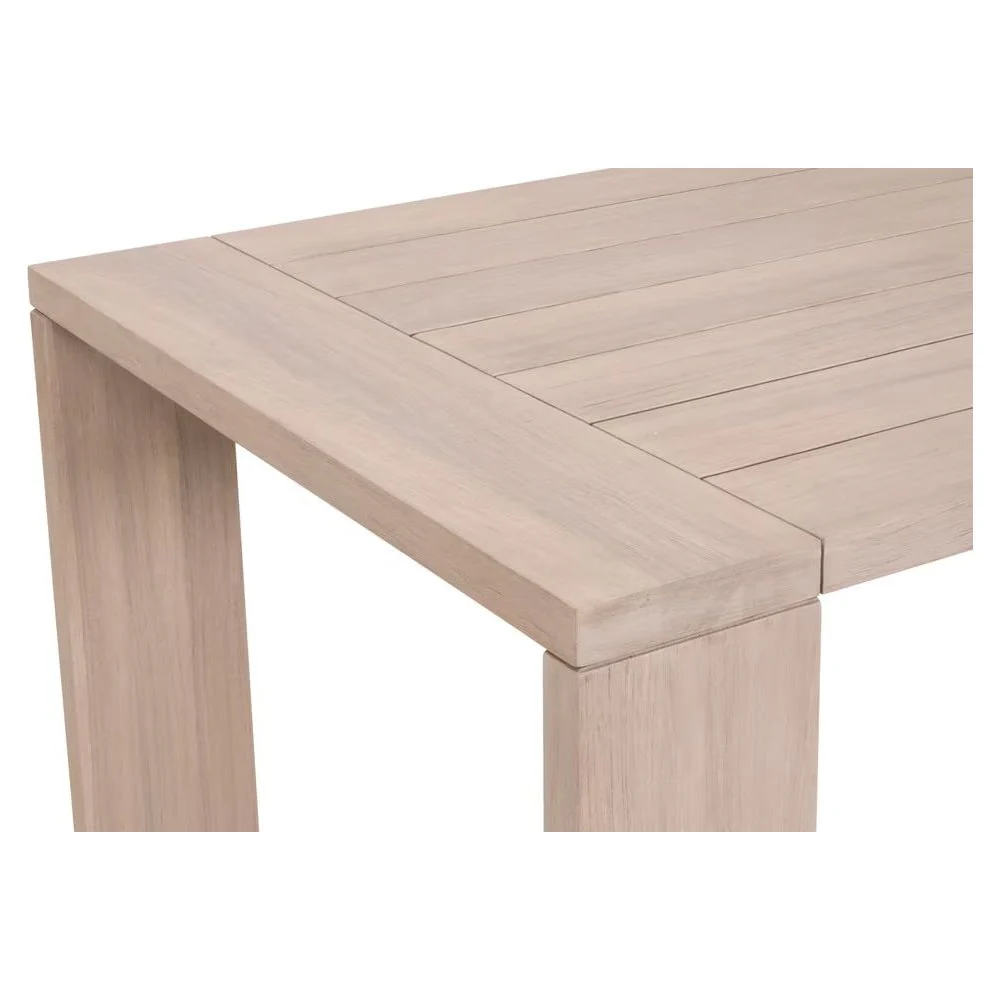 Essentials For Living Sur Outdoor Dining Table ~ Washed Ever Teak - Image 4