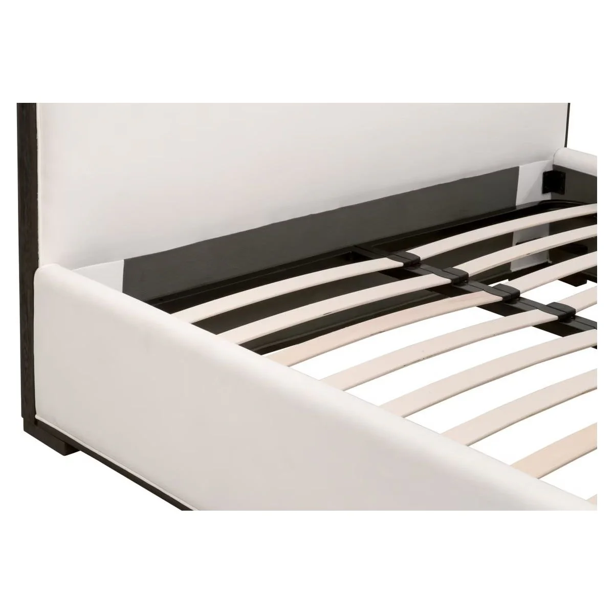 Essentials For Living Tailor Cal King Bed ~ LiveSmart Peyton -Pearl Performance Fabric With Matte Brown Oak ~ SOLD OUT - Image 10
