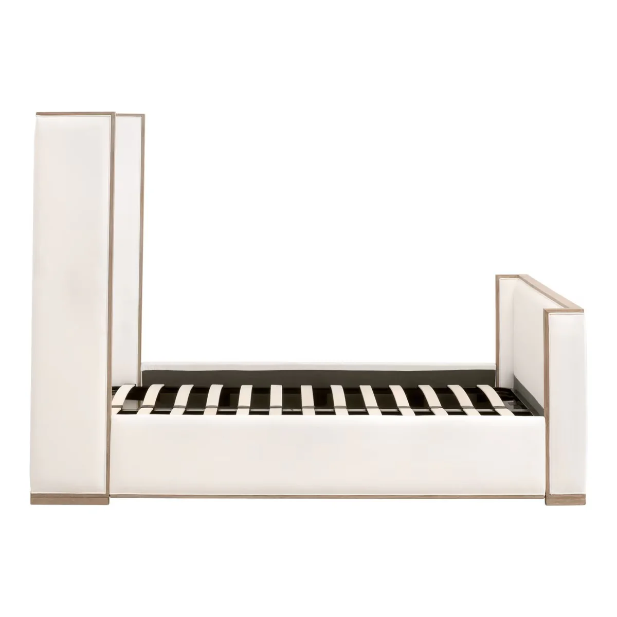 Essentials For Living Tailor Shelter Queen Bed ~ LiveSmart Peyton-Pearl Performance Fabric Natural Gray Oak - Image 6