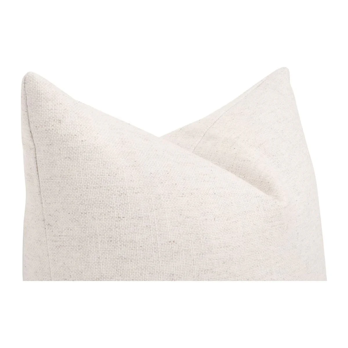 Essentials For Living The Basic 22” Essential Pillow ~ Performance Textured Cream Linen - Image 3