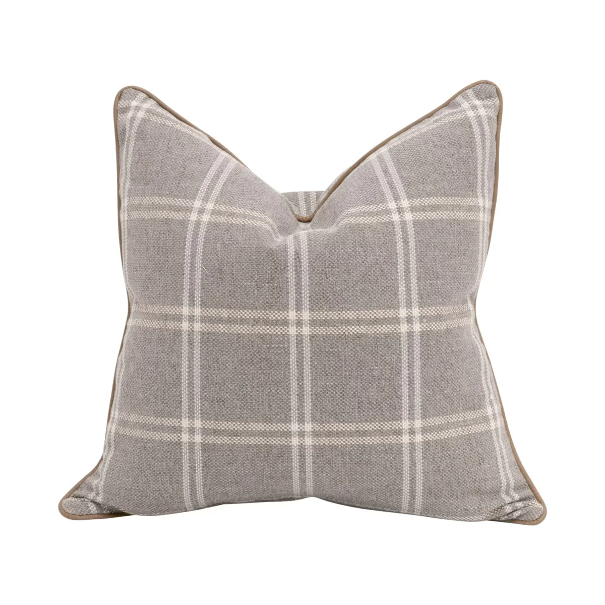 Essentials For Living The Not So Basic 22” Essential Pillow ~ LiveSmart Walden-Stone, Ivanhoe Toast Piping