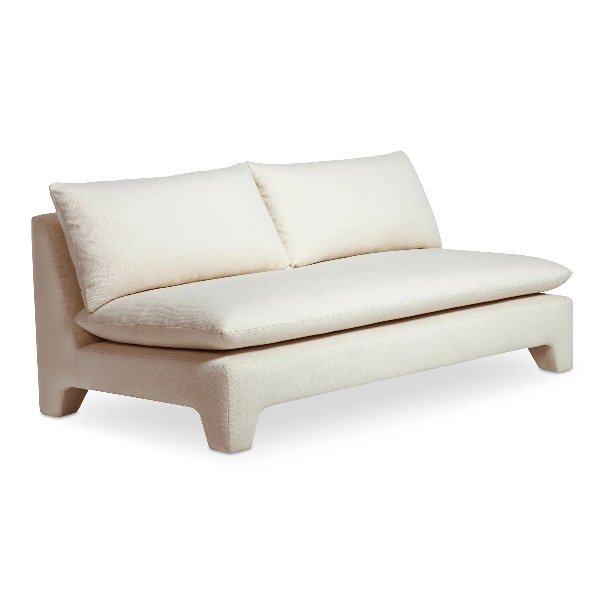 Moe's Home Collection Estelle Cream Sofa - Image 2