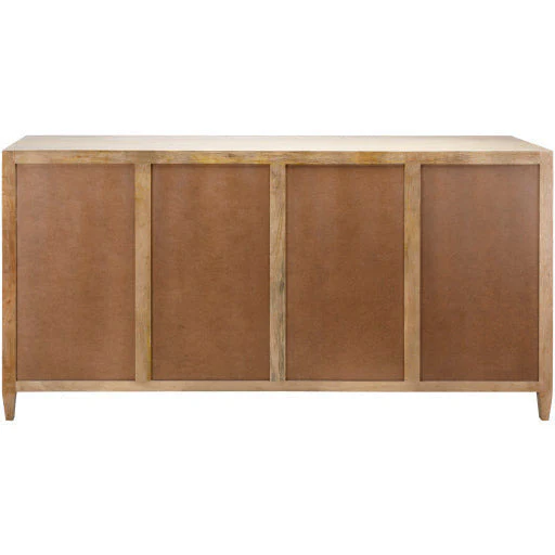 Surya Etewah Modern Natural Wood and Rattan Sideboard Cabinet ETW-002 - Image 3