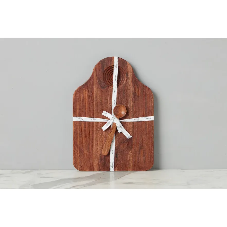 etúHOME Dutch Dipping Board with Scoop, Large, Natural ~ IN-STORE PURCHASE ONLY