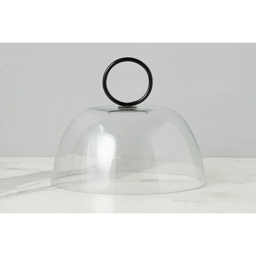 etúHOME Glass Dome Food Cover, Black Ring Handle, Large ~ IN-STORE PURCHASE ONLY