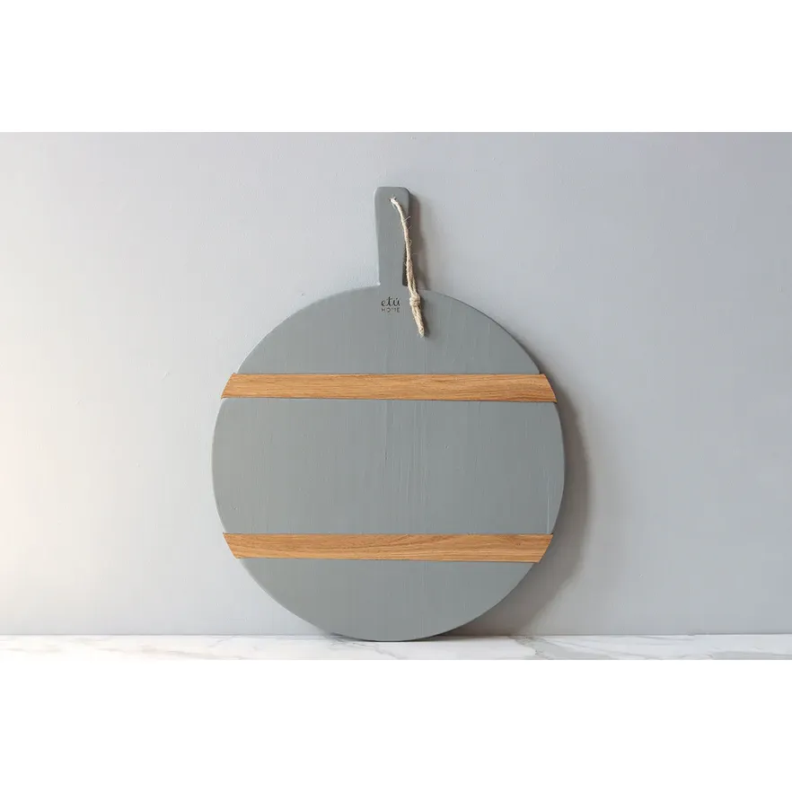 etúHOME Mod Charcuterie Cheese Board, Medium Round Grey ~ IN-STORE PURCHASE ONLY
