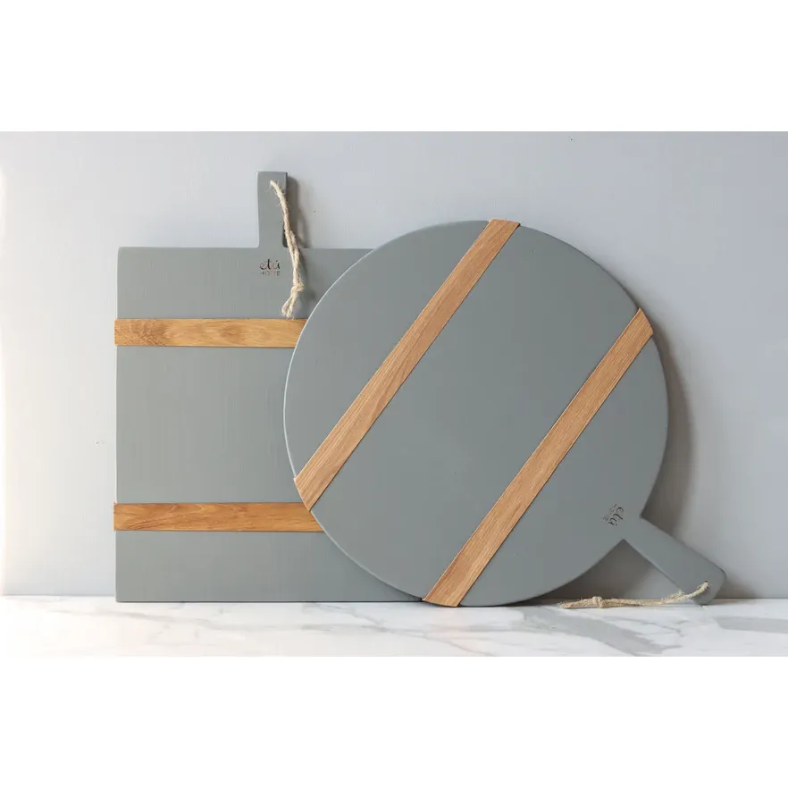 etúHOME Mod Charcuterie Cheese Board, Medium Round Grey ~ IN-STORE PURCHASE ONLY - Image 2