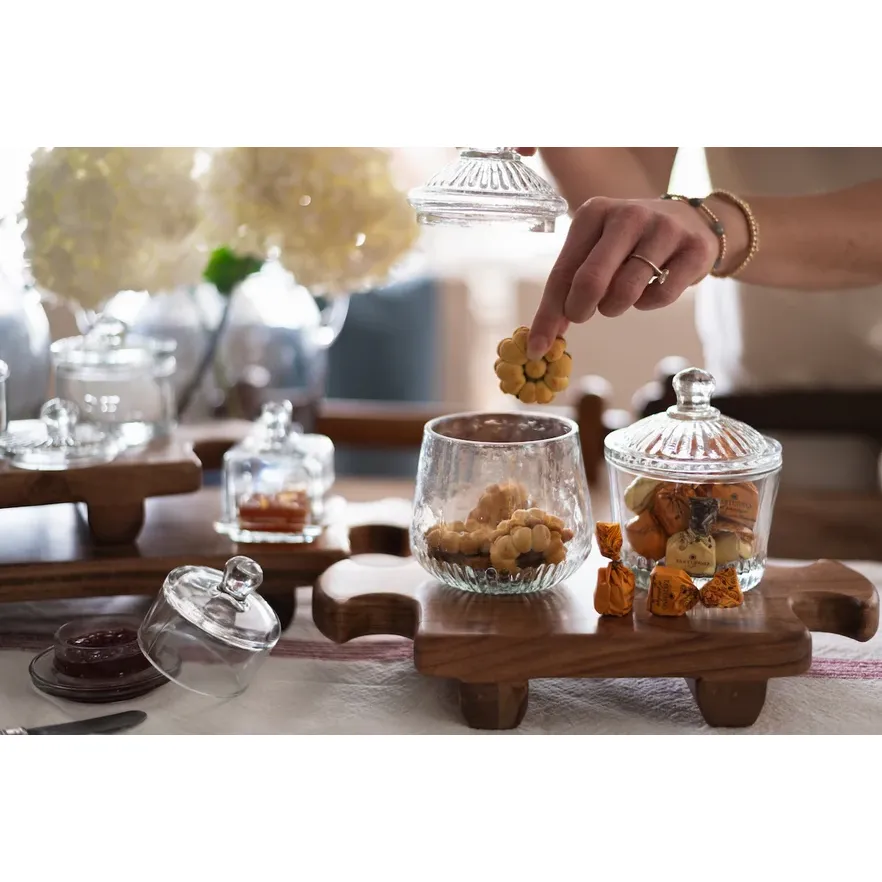 etúHOME Normandy Wood Riser Footed Tray, Small ~ IN-STORE PURCHASE ONLY - Image 3