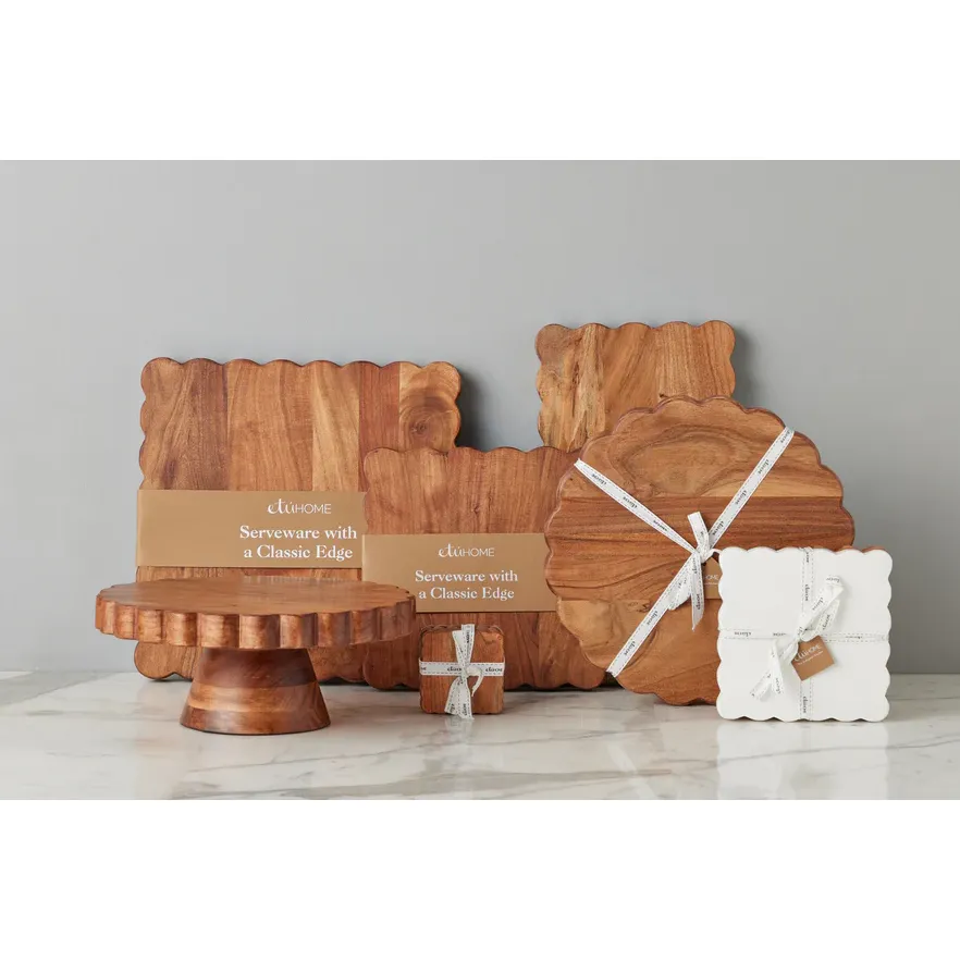 etúHOME Scalloped Trivet Riser, Large Round Natural ~ IN-STORE PURCHASE ONLY - Image 8