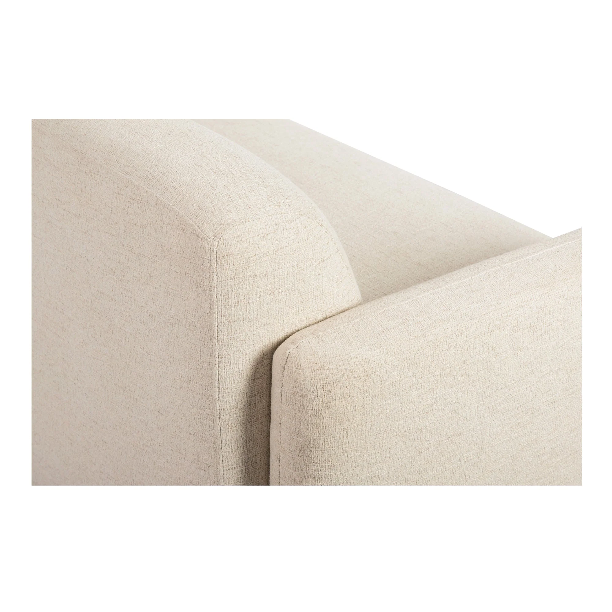 Moe's Home Collection Fallon Flecked Ivory Sofa - Image 11