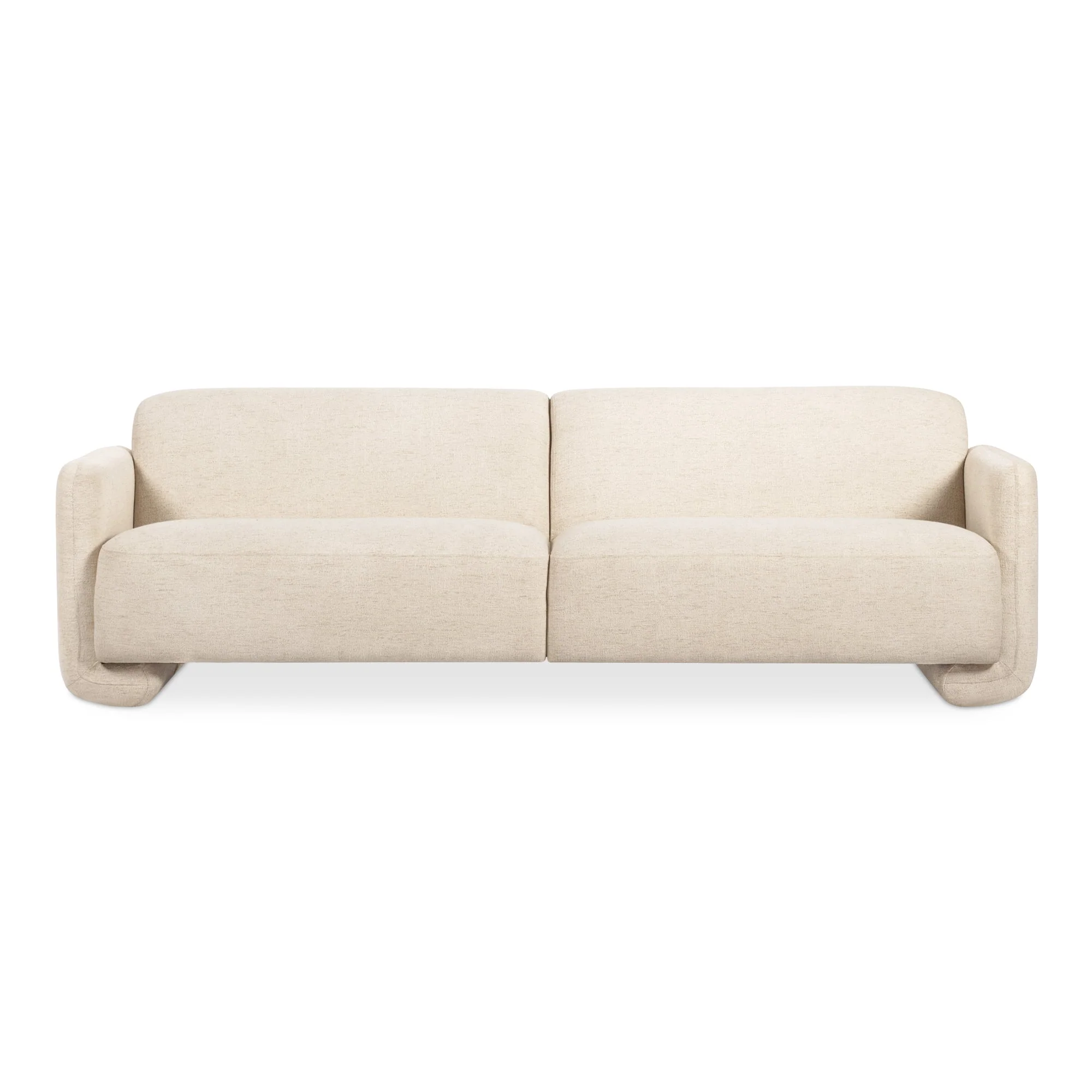 Moe's Home Collection Fallon Flecked Ivory Sofa - Image 2