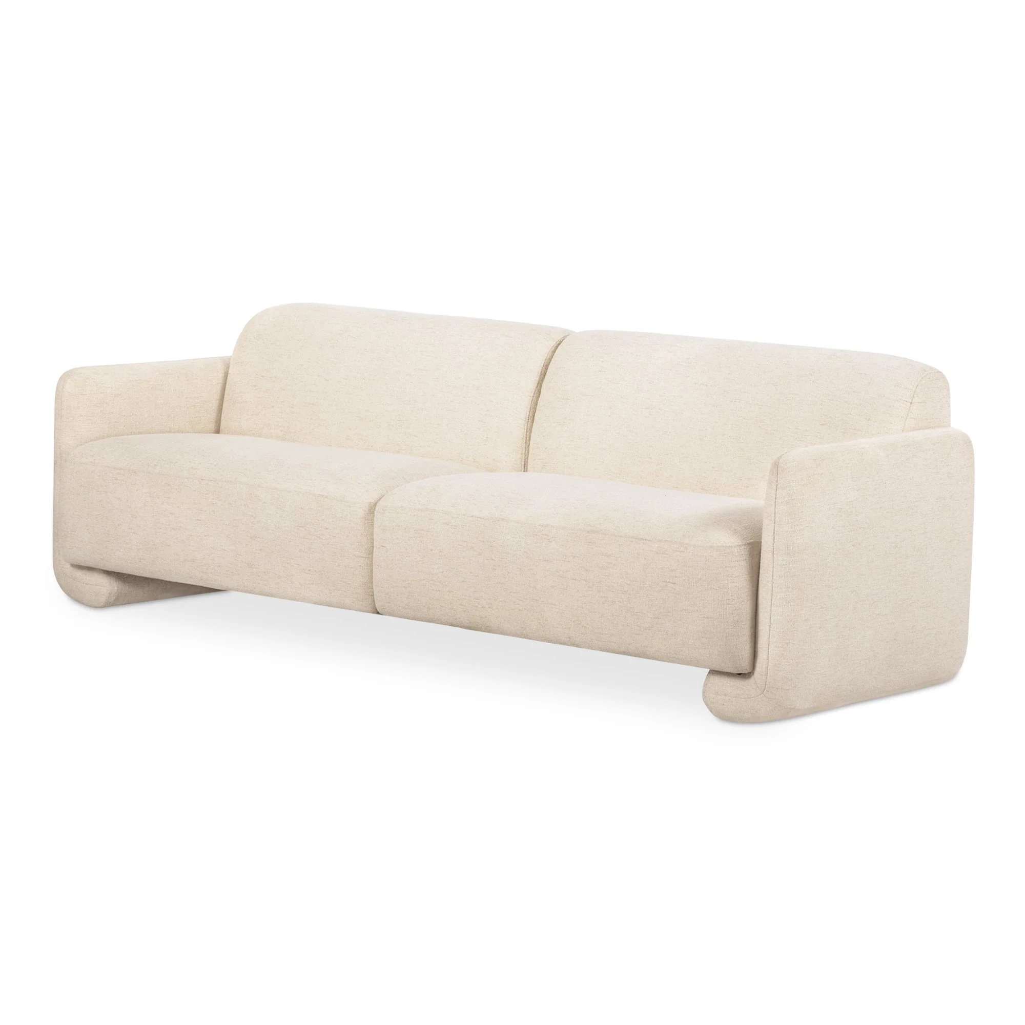 Moe's Home Collection Fallon Flecked Ivory Sofa - Image 6