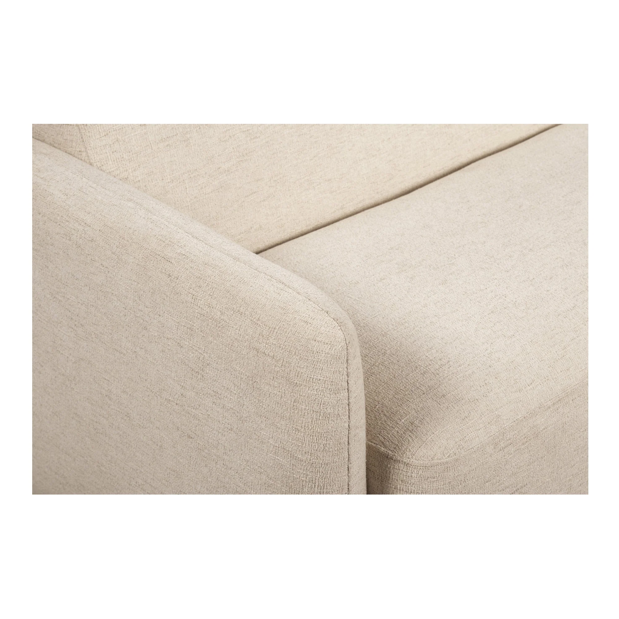 Moe's Home Collection Fallon Flecked Ivory Sofa - Image 8
