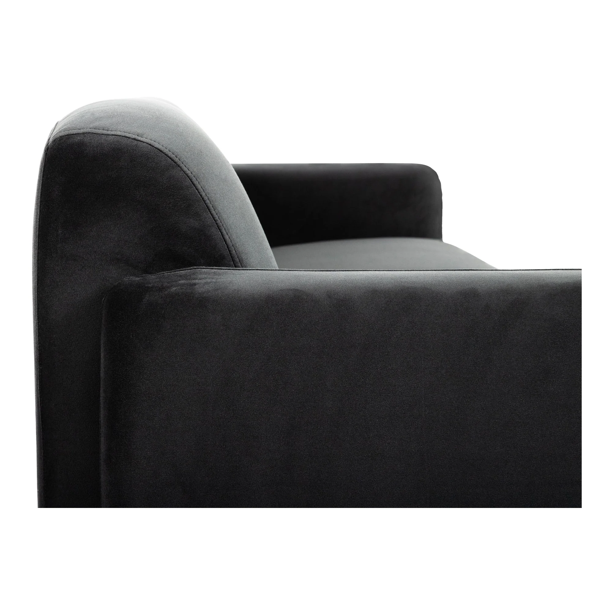 Moe's Home Collection Fallon Shadow Grey Sofa - Image 9