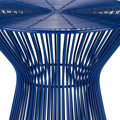 Surya Fife Modern Royal Blue Metal Round Accent Side Table FIFE-102 - Image 5