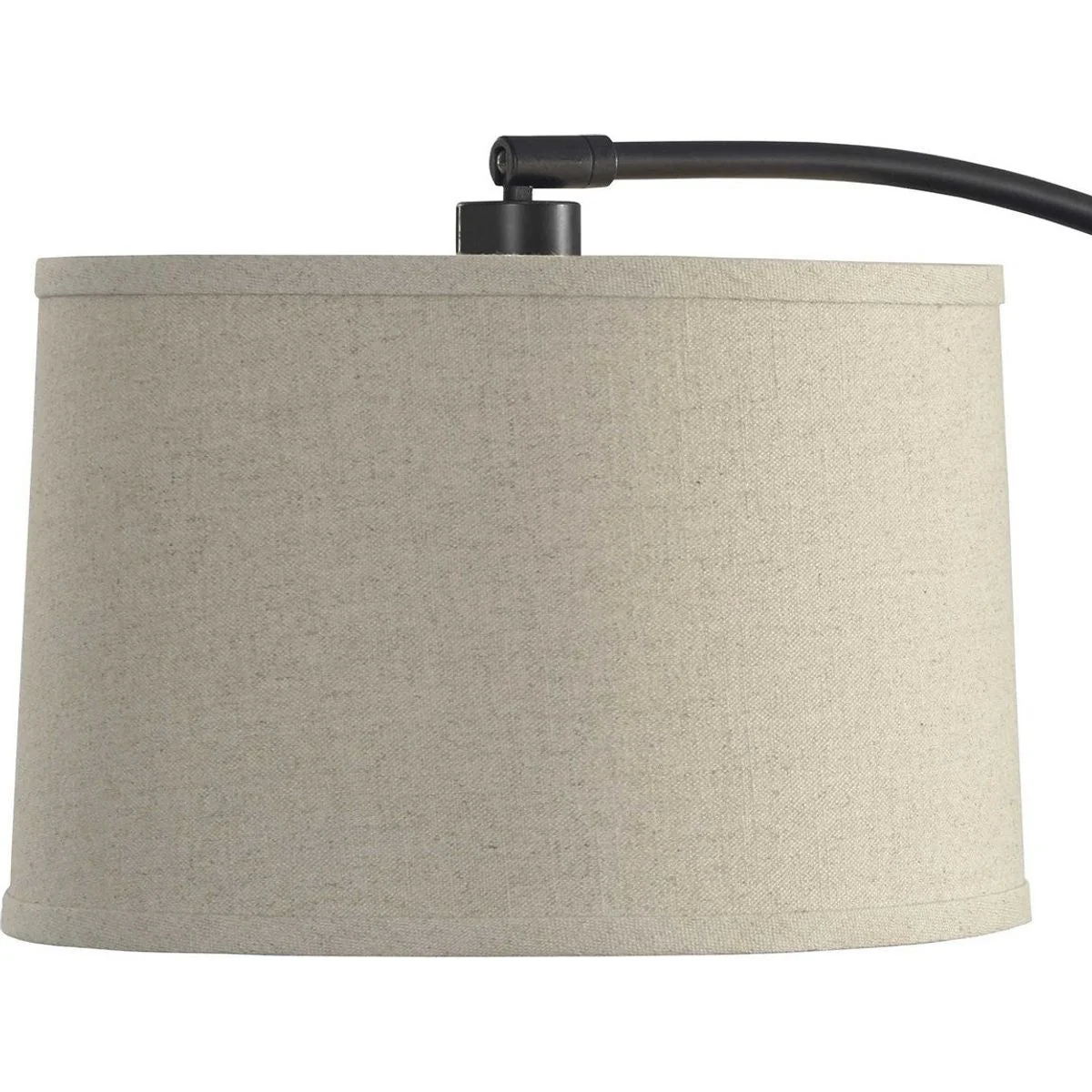 Casa Bella Living Oatmeal Shade With Rubbed Bronze Base Adjustable Modern Arc Floor Lamo - Image 8