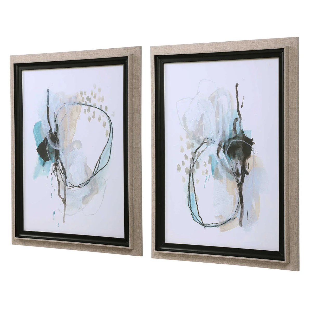 Uttermost Force Reaction Modern Abstract Set of 2 Framed Prints - Image 4