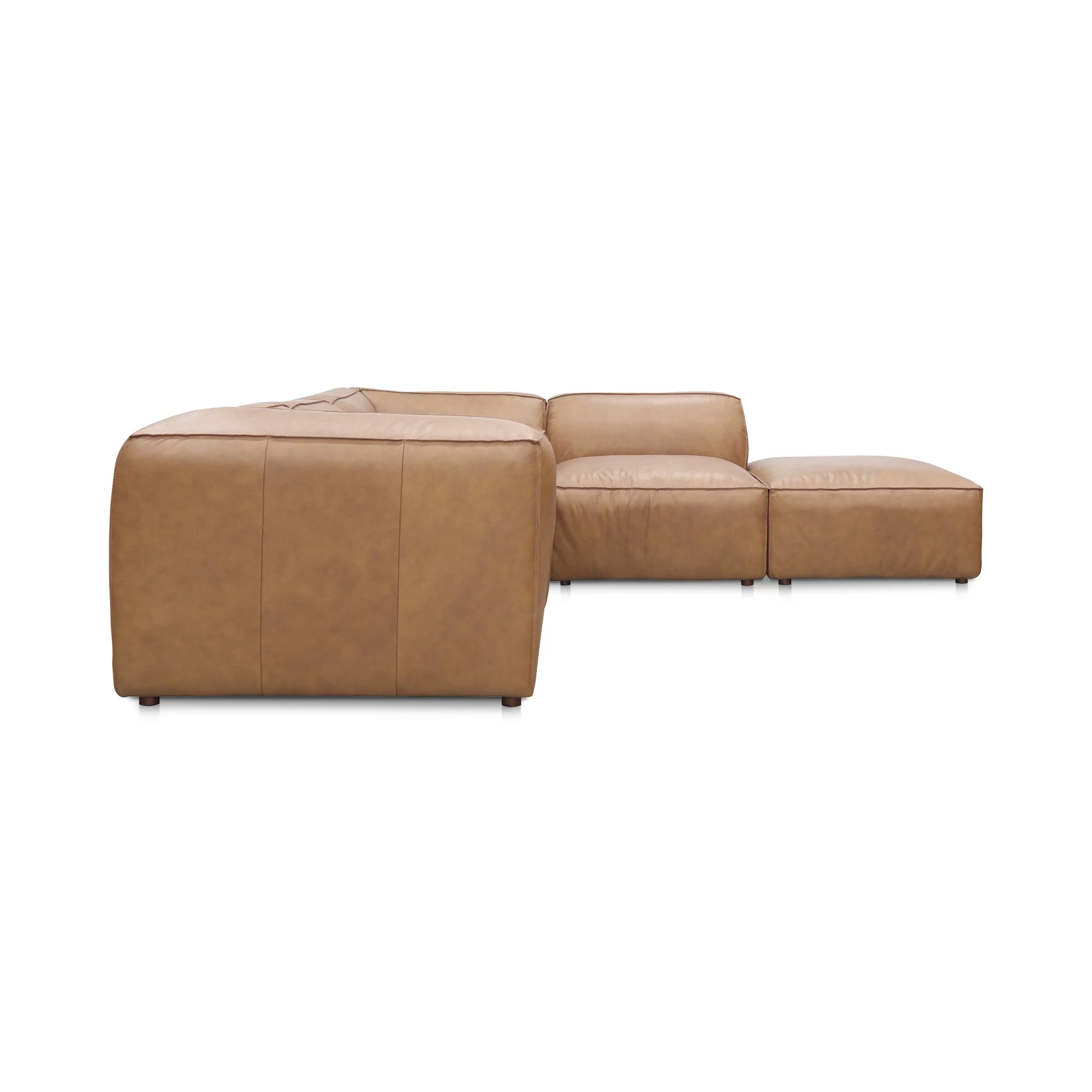 Moe's Home Collection Form Dream Modular Sectional ~ Sonoran Tan Leather - Image 3