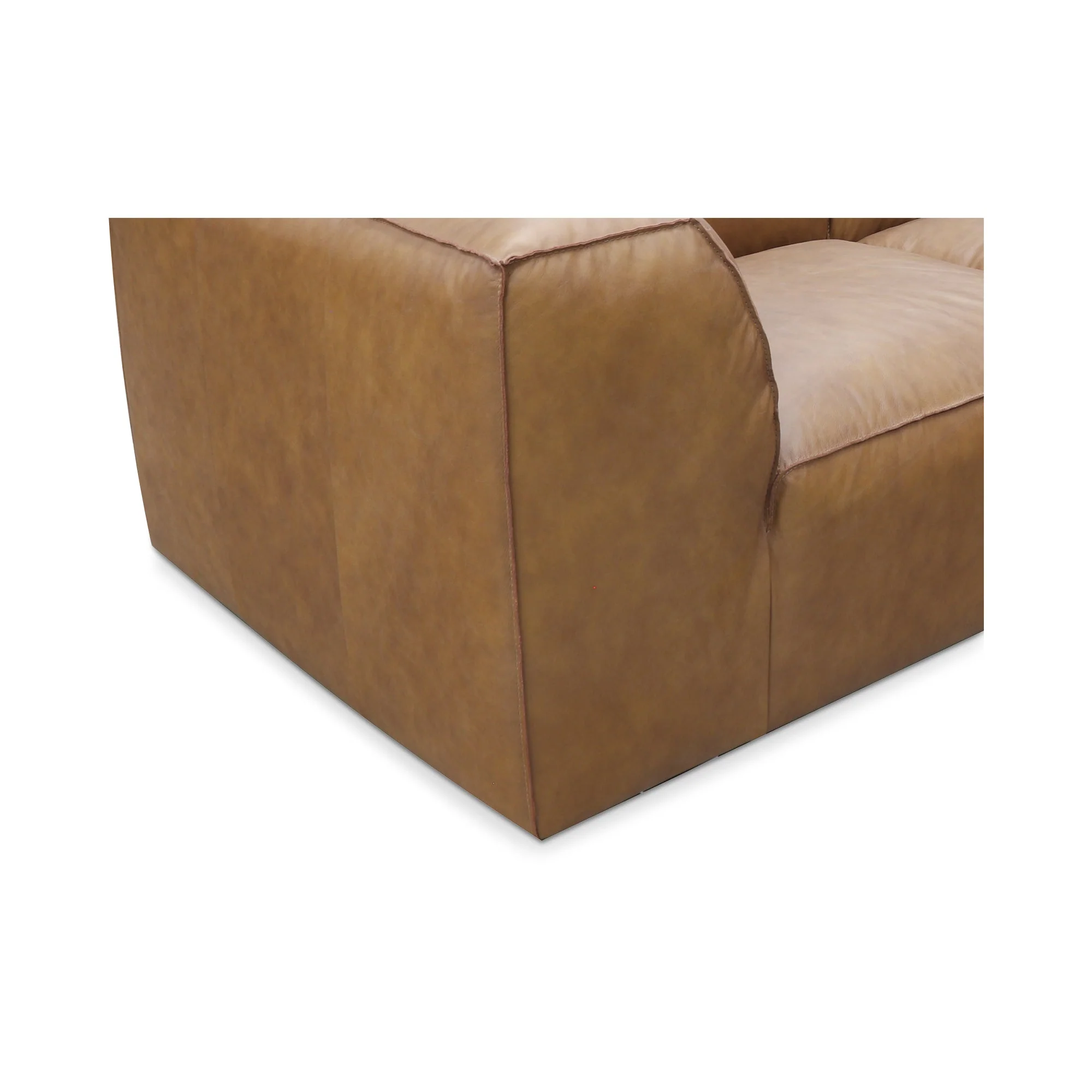 Moe's Home Collection Form Dream Modular Sectional ~ Sonoran Tan Leather - Image 5