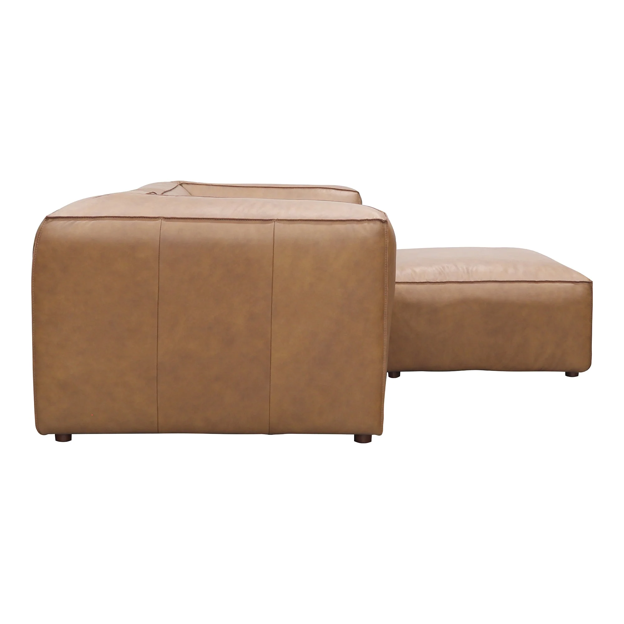 Moe's Home Collection Form Nook Modular Sectional ~ Sonoran Tan Leather - Image 4