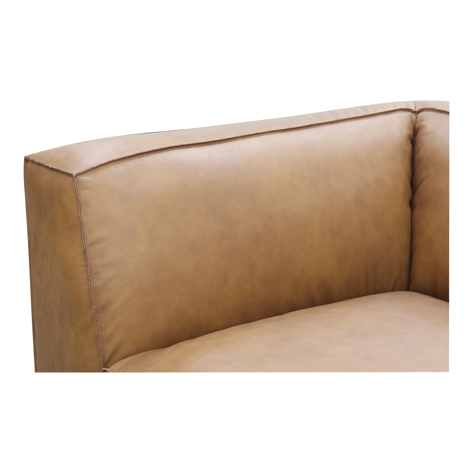 Moe's Home Collection Form Nook Modular Sectional ~ Sonoran Tan Leather - Image 6