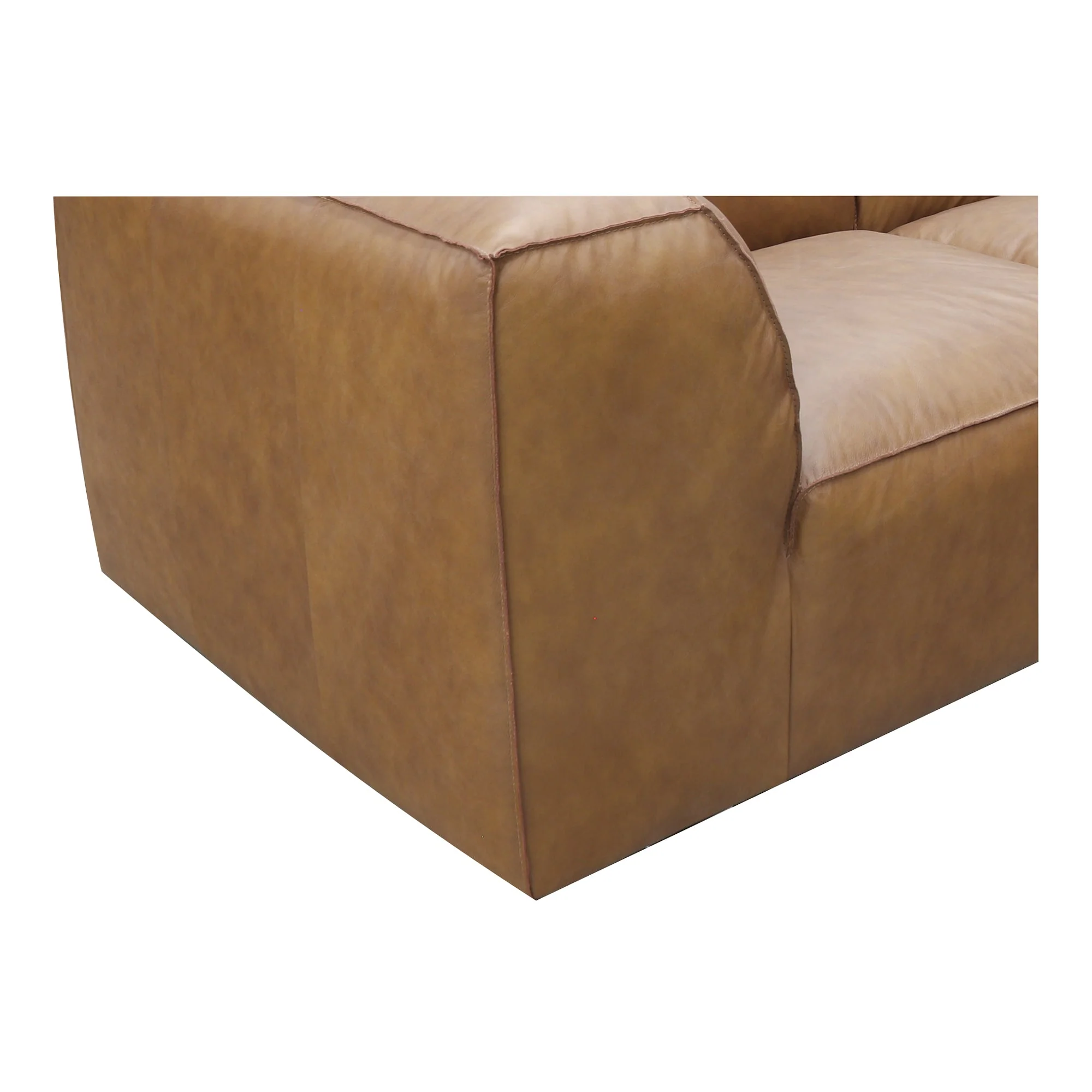 Moe's Home Collection Form Signature Modular Sectional ~ Sonoran Tan Leather - Image 5