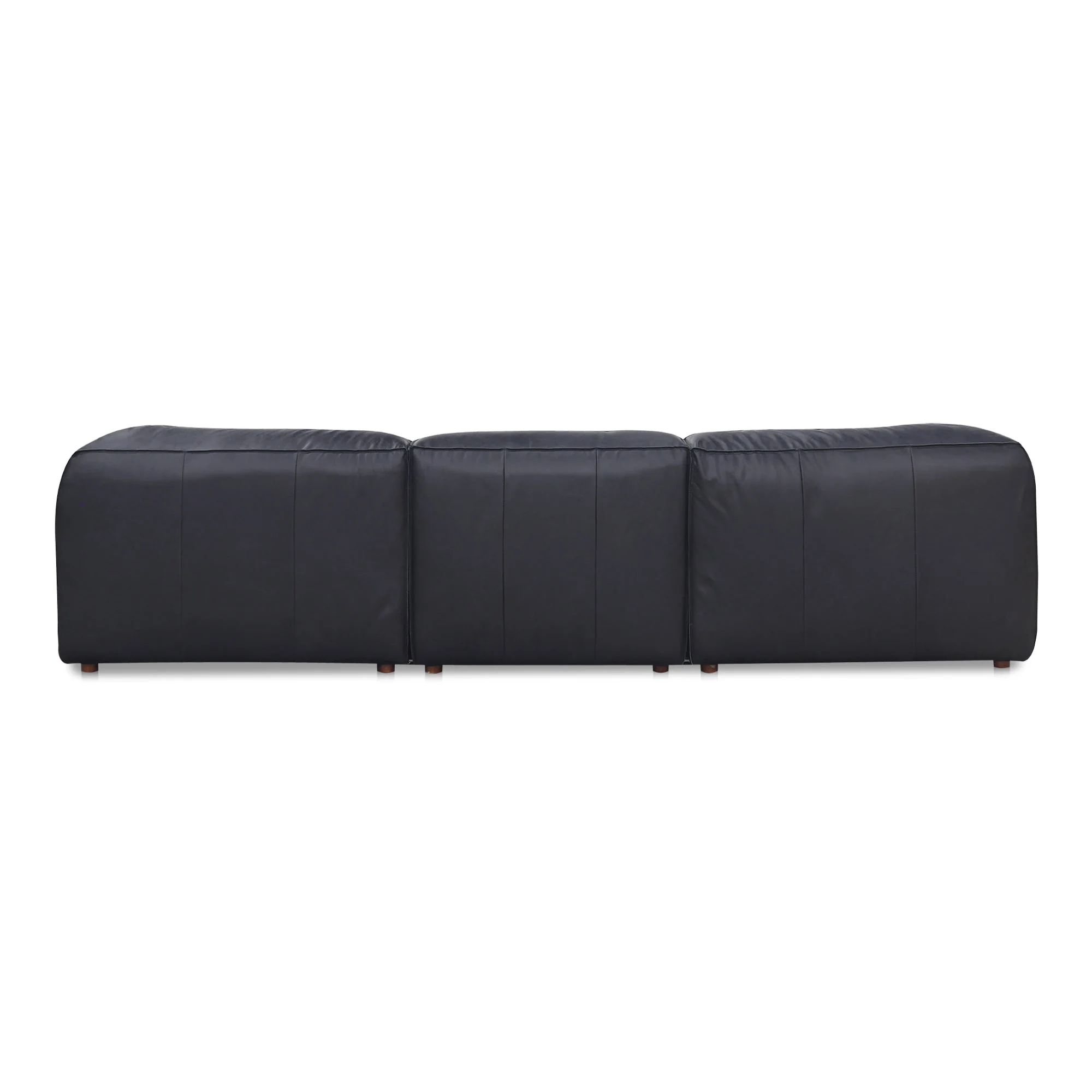Moe's Home Collection Form Signature Modular Sectional ~ Vantage Black Leather - Image 4