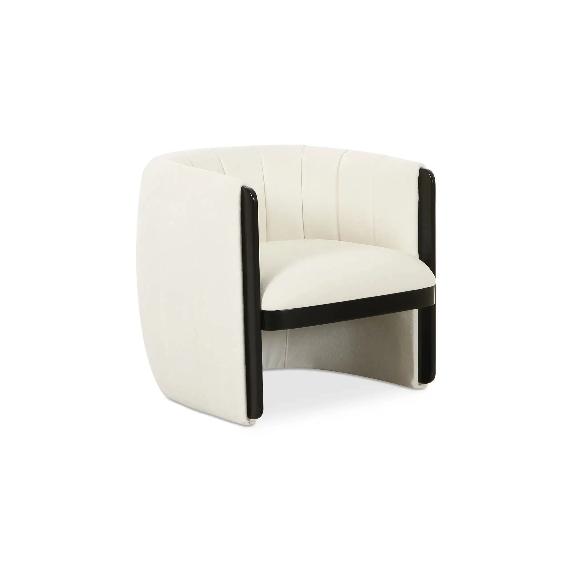 Moe’s Home Collection Francis White Accent Chair - Image 2