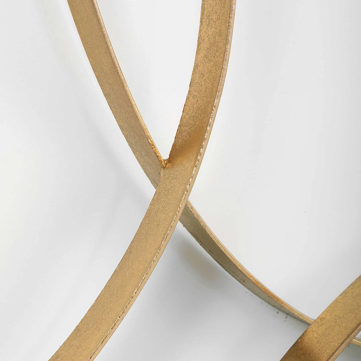 Uttermost Freehand Matte White and Brushed Gold Iron Metal Wall Panel - Image 7