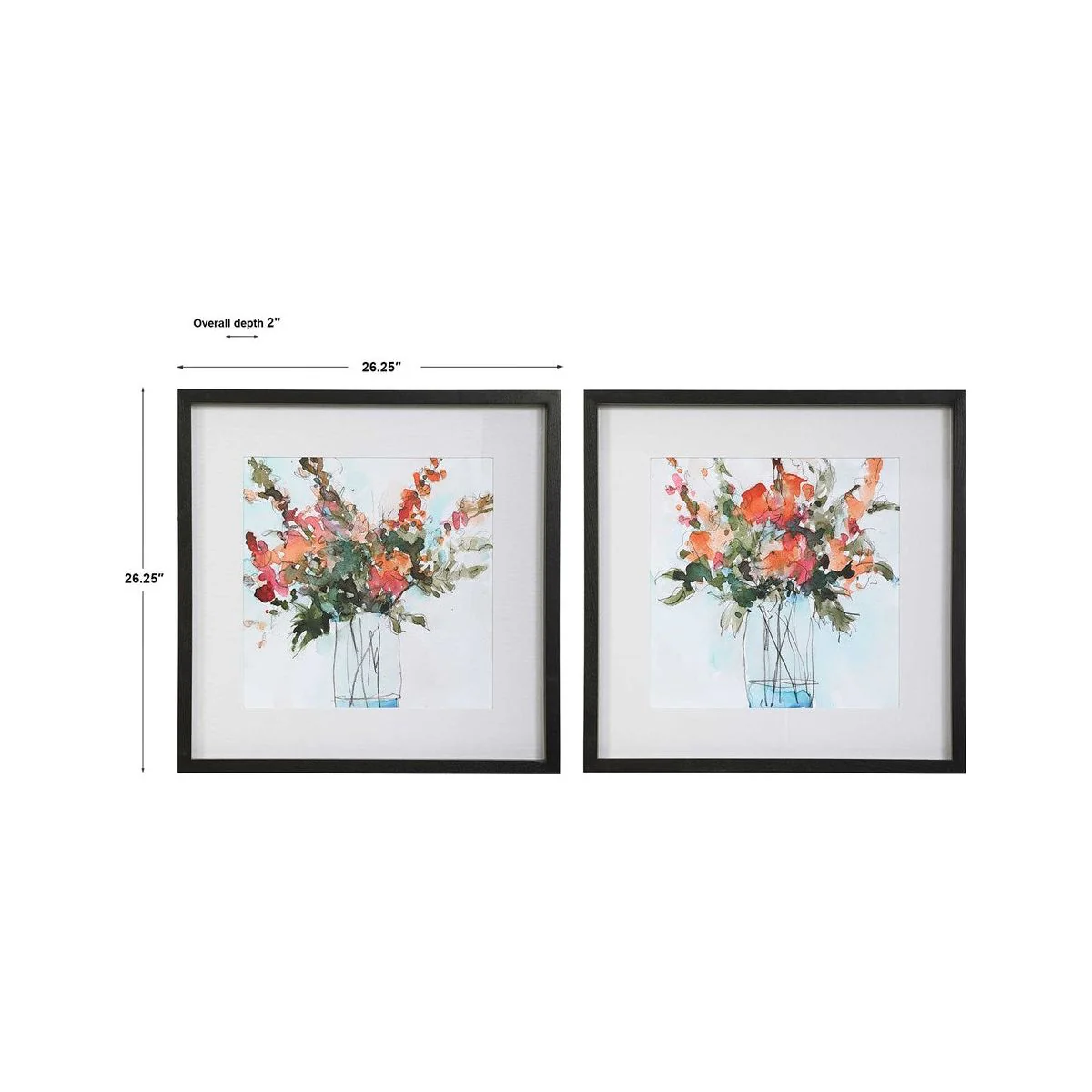 Uttermost Fresh Flowers Set of 2 Framed Prints - Image 6