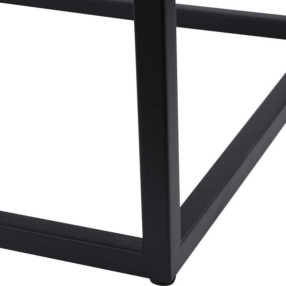 Uttermost Gambia White Top With Aged Black Metal Modern Square Plant Stand - Image 6