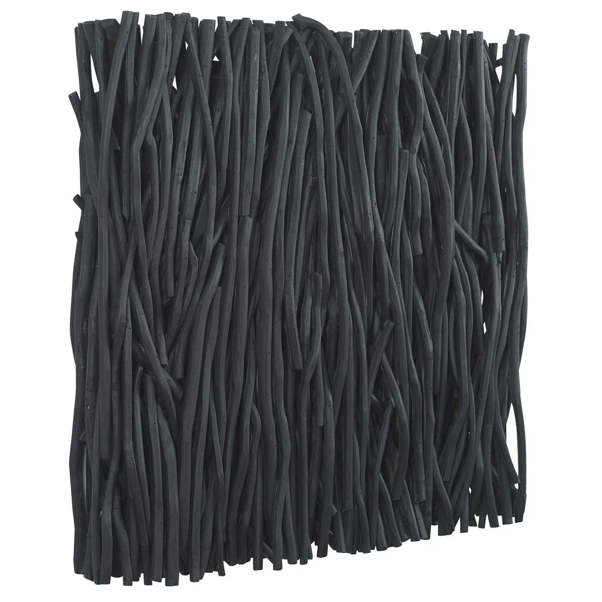 Uttermost Gathered Black Teak Square Wood Wall Decor - Image 4