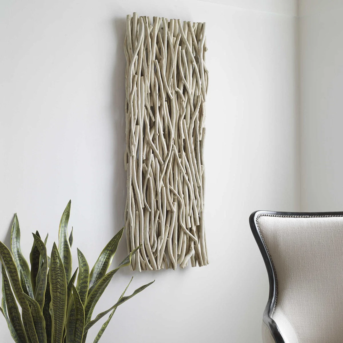 Uttermost Gathered Bleached Teak Wood Wall Decor - Image 2