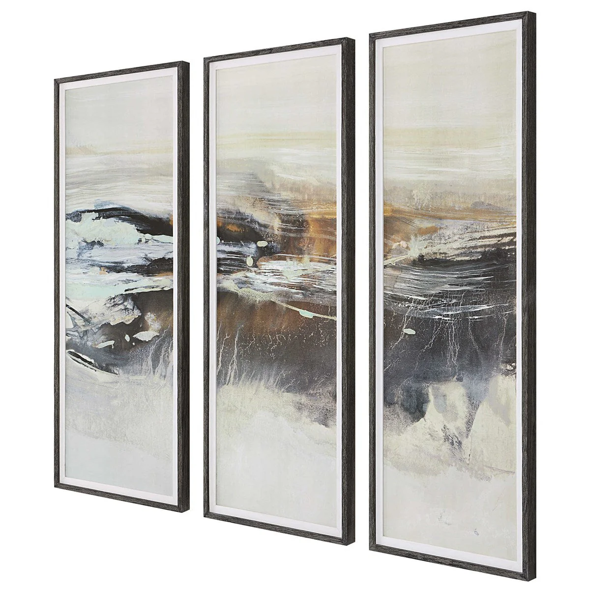 Uttermost Graphite Horizon Set of 3 Framed Prints - Image 4