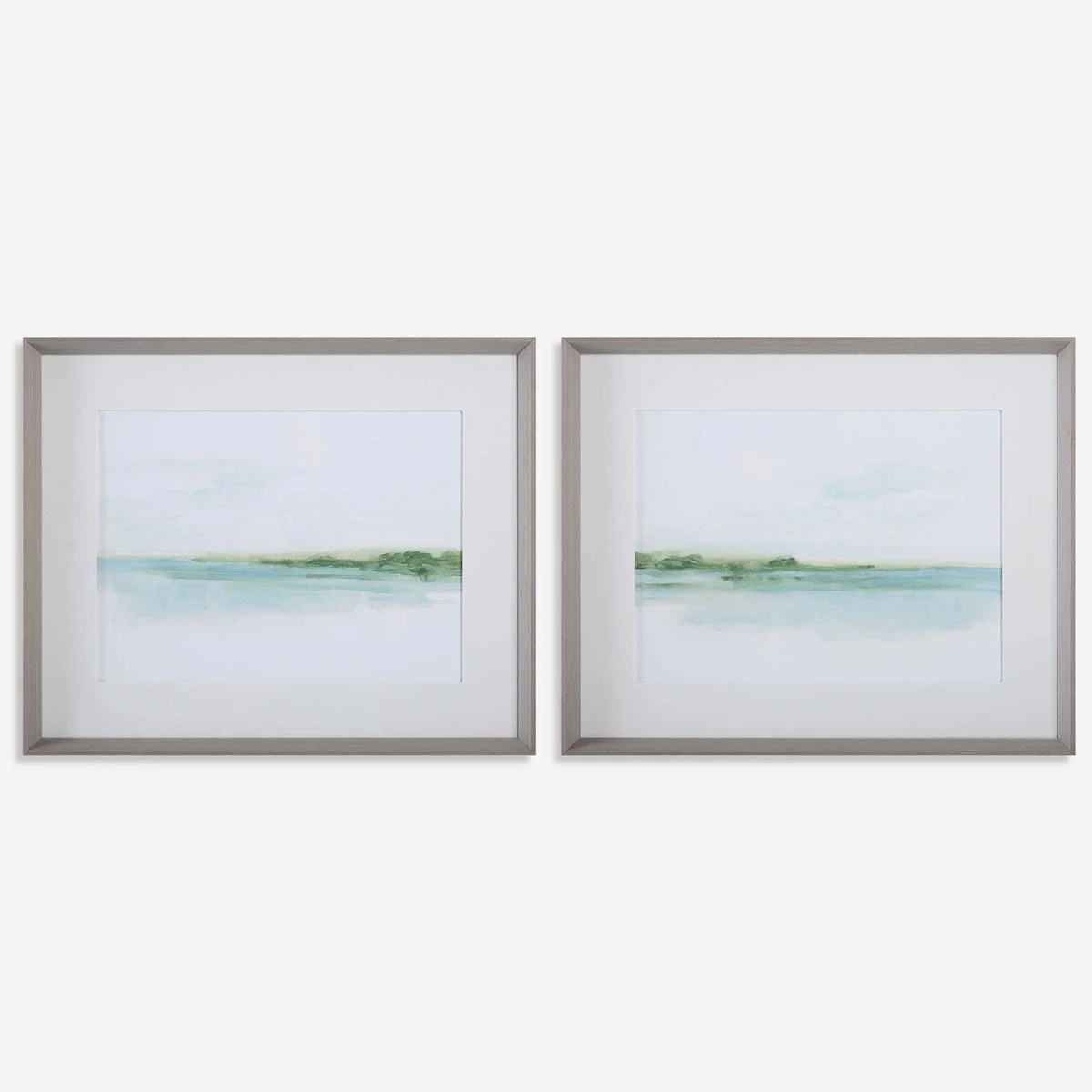 Uttermost Green Ribbon Coast Set of 2 Framed Prints - Image 2
