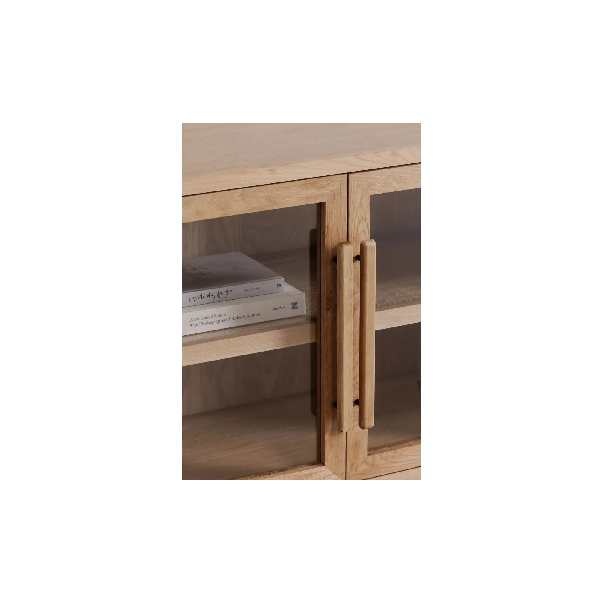 Moe’s Home Collection Harrington Small Natural Woven Cane Cabinet - Image 5