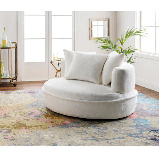 Surya Hour Glass Modern Glass Top With Gold Metal Base Round Accent Side Table HRG-001 - Image 4
