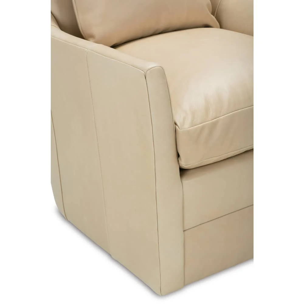 Rowe Furniture Ingrid Leather Swivel Chair w/ Glider Option ~ Available To Custom Order In 6 Different Grades of Leather! - Image 8