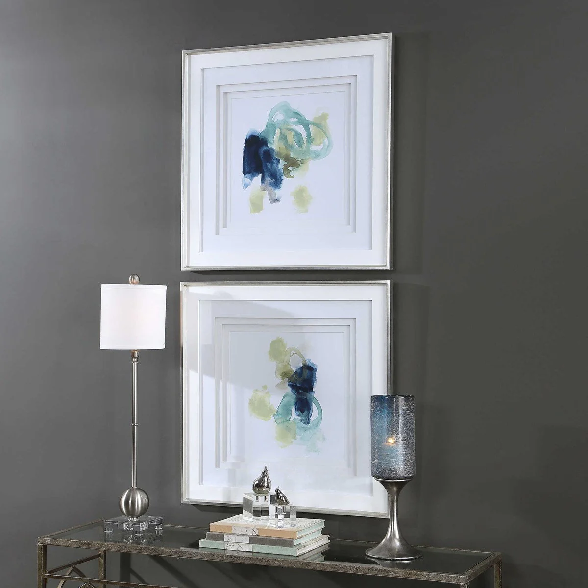 Uttermost Integral Motion Abstract Set of 2 Framed Prints - Image 3