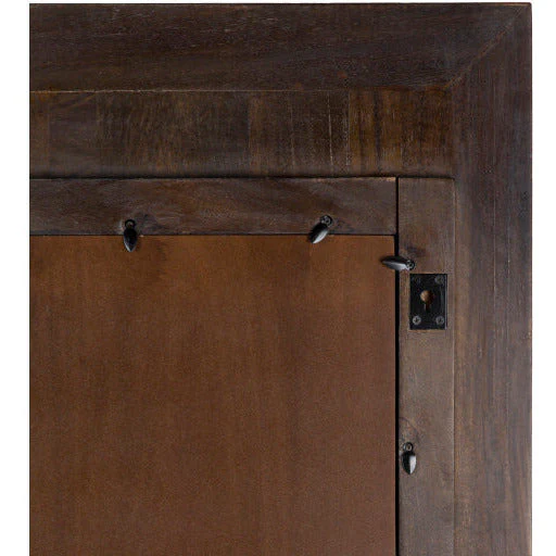 Surya Wall Decor & Mirrors Jodhpur Modern Large Wall Mirror Natural Carved Wood Finish JOD-002 - Image 7