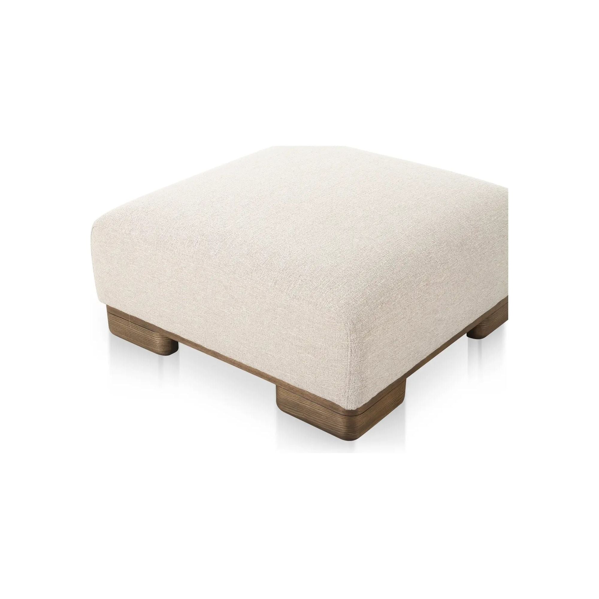 Moe’s Home Collection June Oatmeal Ottoman - Image 4