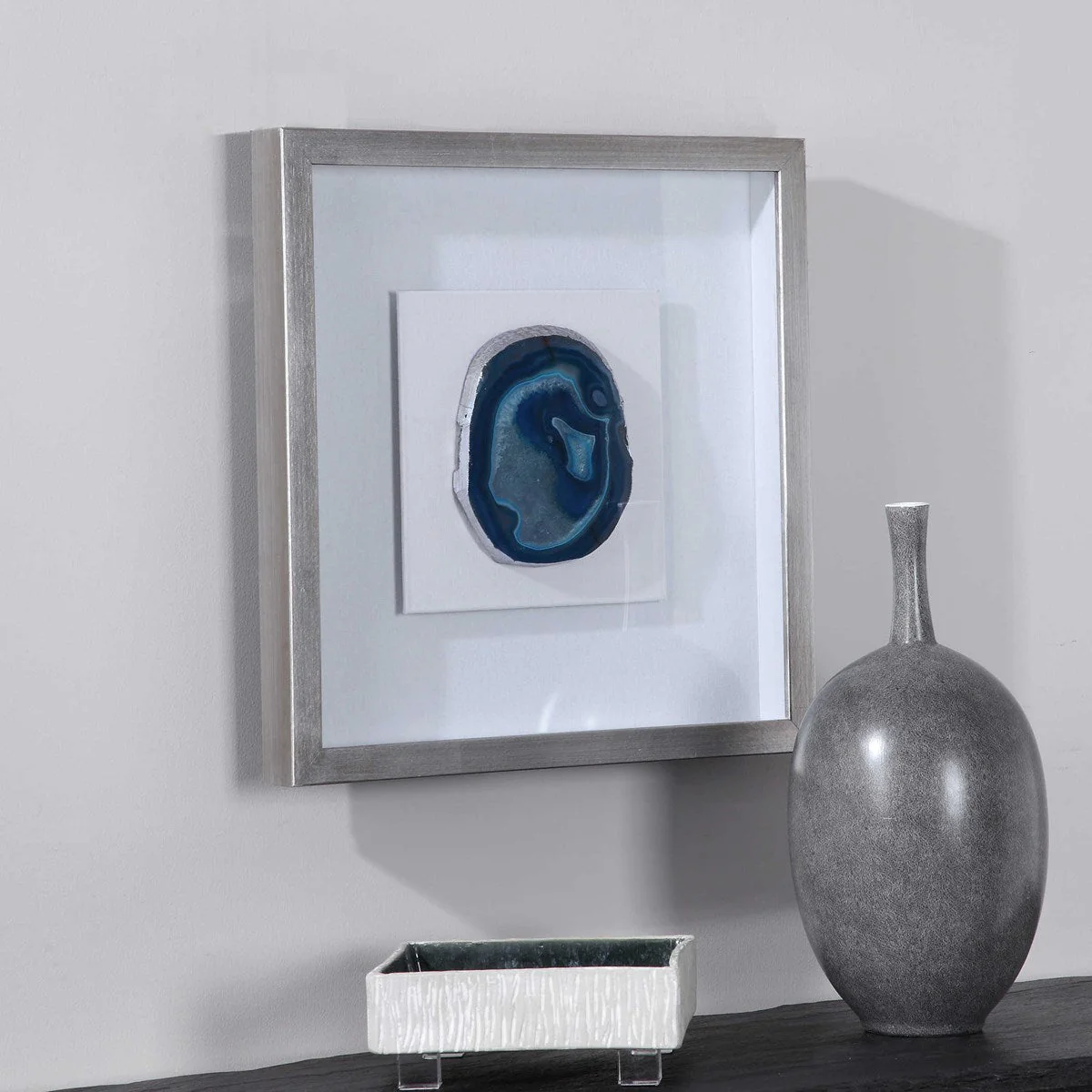 Uttermost Kalia Blue Agate Stone Shadow Box Frame - Image 5