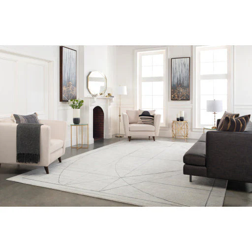 Surya Karen Modern Glass Top With Gold Metal Base Round Coffee Table KRE-001 - Image 4