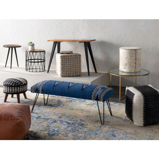 Surya Karen Modern Glass Top With Gold Metal Base Round Coffee Table KRE-001 - Image 5