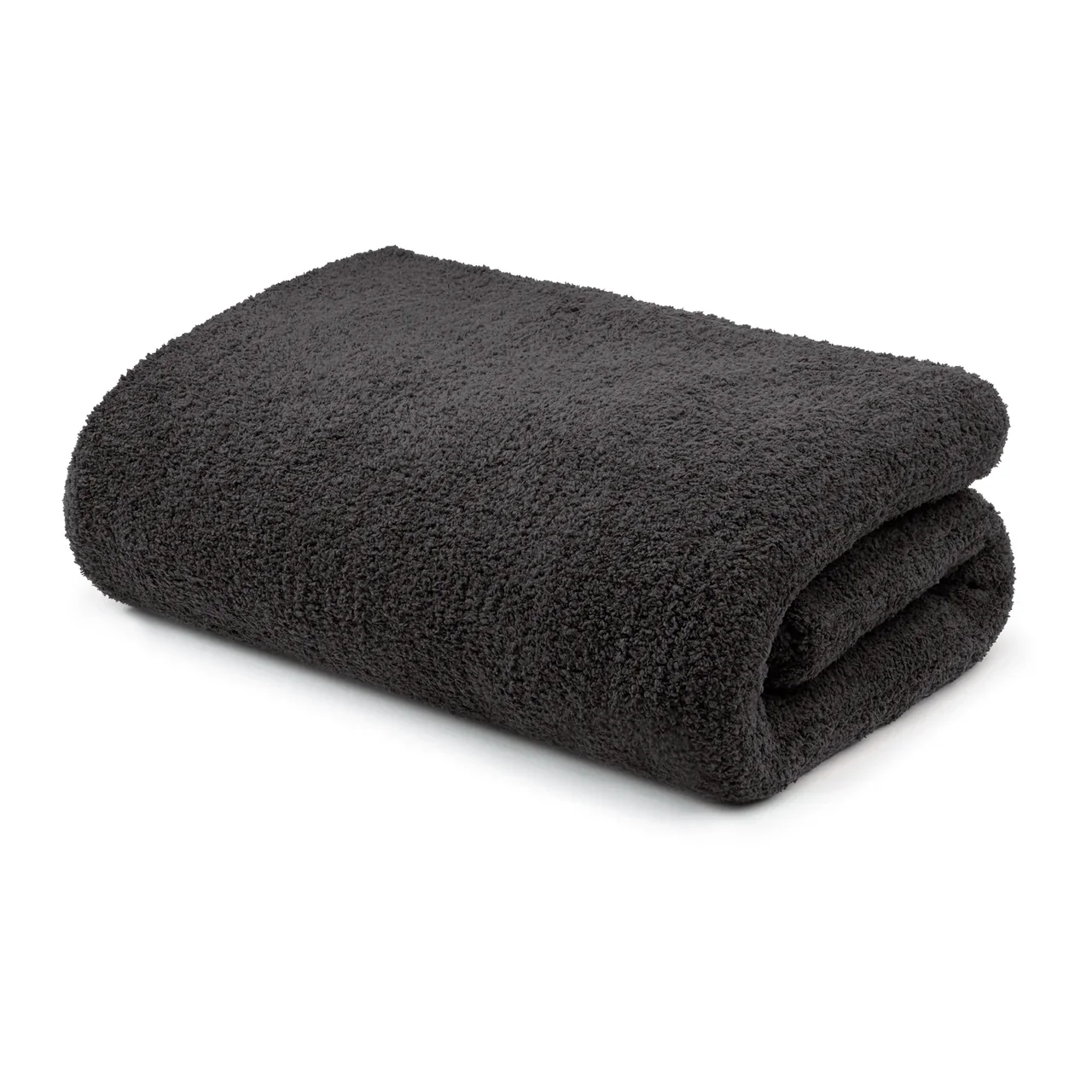 Kashwere Ultra Plush Midnight Grey Signature Solid King Blanket - Image 2